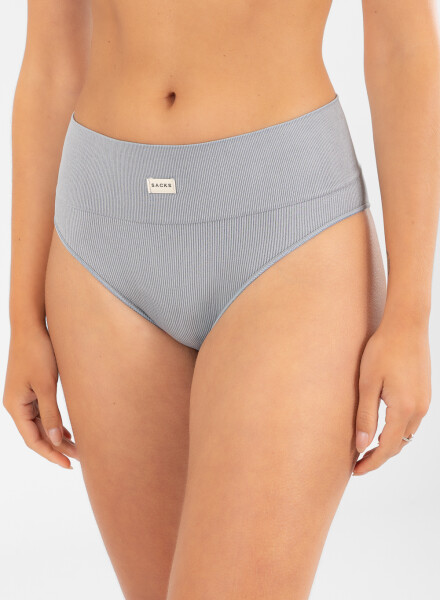 Bikini alto clavel Gris melange