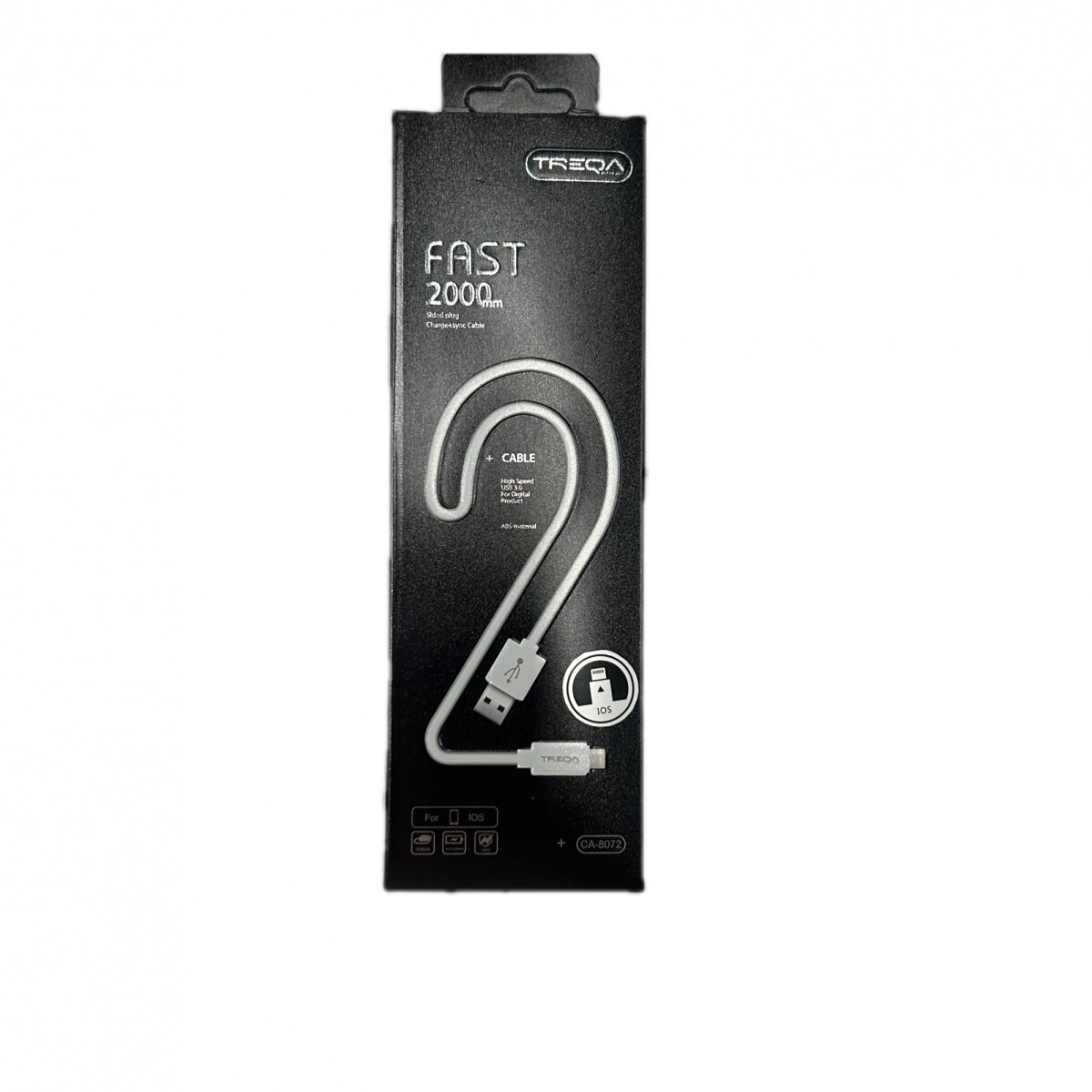 Cable Iphone lightning USB carga rápida 2 metros 