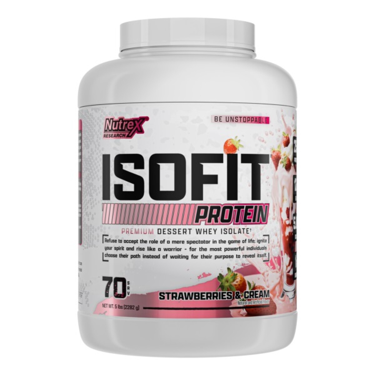 Isofit Protein Nutrex Strawberries & Cream 5 Lbs. 
