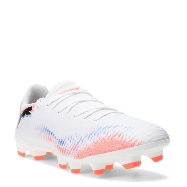 Championes de Hombre Puma Futbol 11 Future 8 Play FG Blanco - Anaranjado - Azul