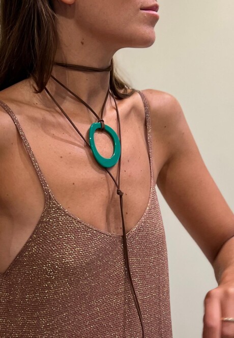 Neck Milos Green & choco