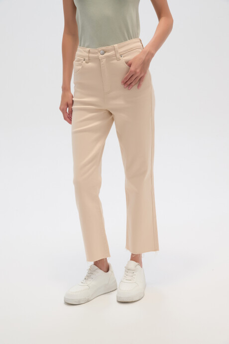 Pantalon Vilehada Beige Claro