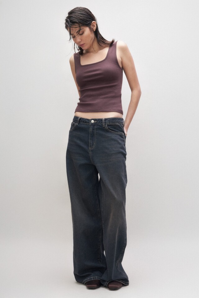 Jean wide leg Greta jean oscuro