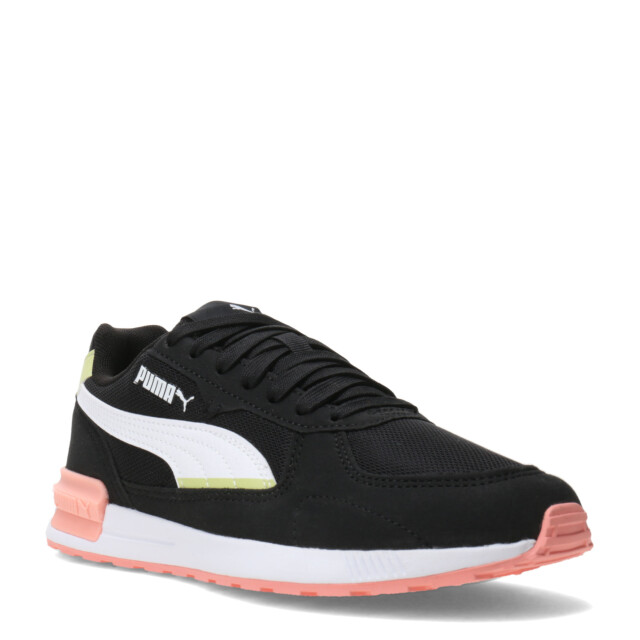 Championes de Mujer Puma Graviton Negro - Blanco - Verde Agua