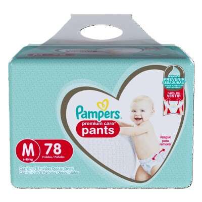 Pañales Pampers Premium Care Pants Talle M 78 Uds. Pañales Pampers Premium Care Pants Talle M 78 Uds.
