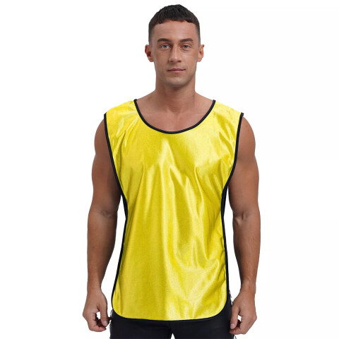 Chaleco Entrenamiento Deportes Futbol Adultos Unisex Fitness Variante Color Amarillo