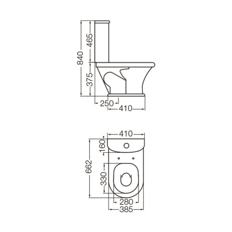 Inodoro Para Mochila Blanco Ferrum Murano Descarga A 25 Cms. 000
