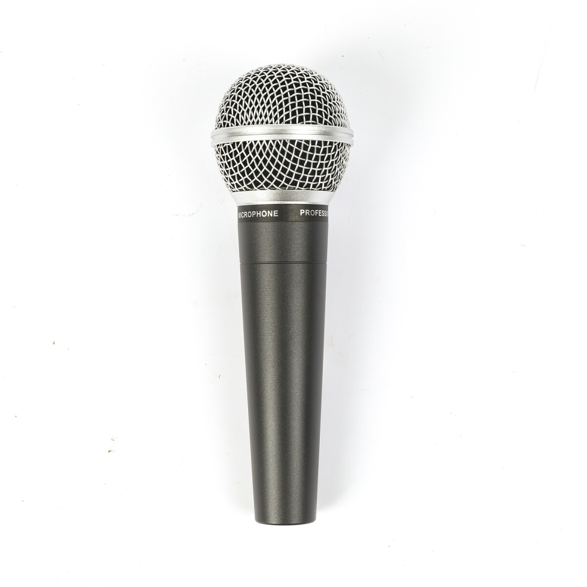 Micrófono dinámico con cable 4 metros 1/4 plug simil SM58 con switch 