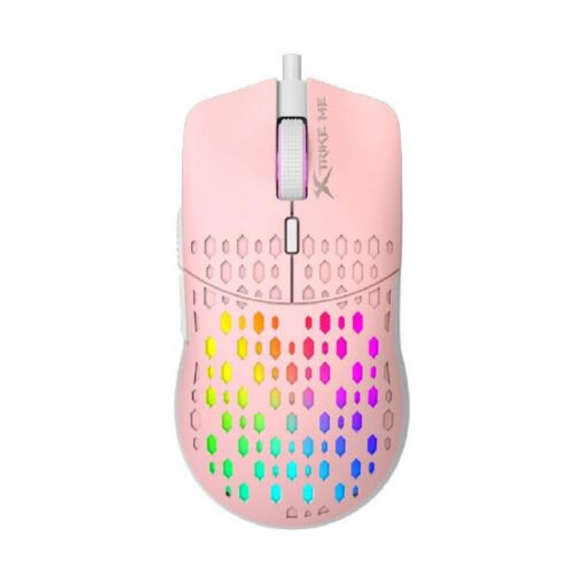 MOUSE XTRIKE GM-209 ROSA-BLANCO 