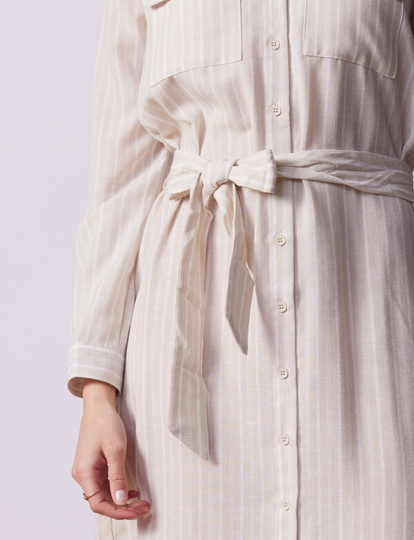 Vestido Camisero BEIGE/MULTI