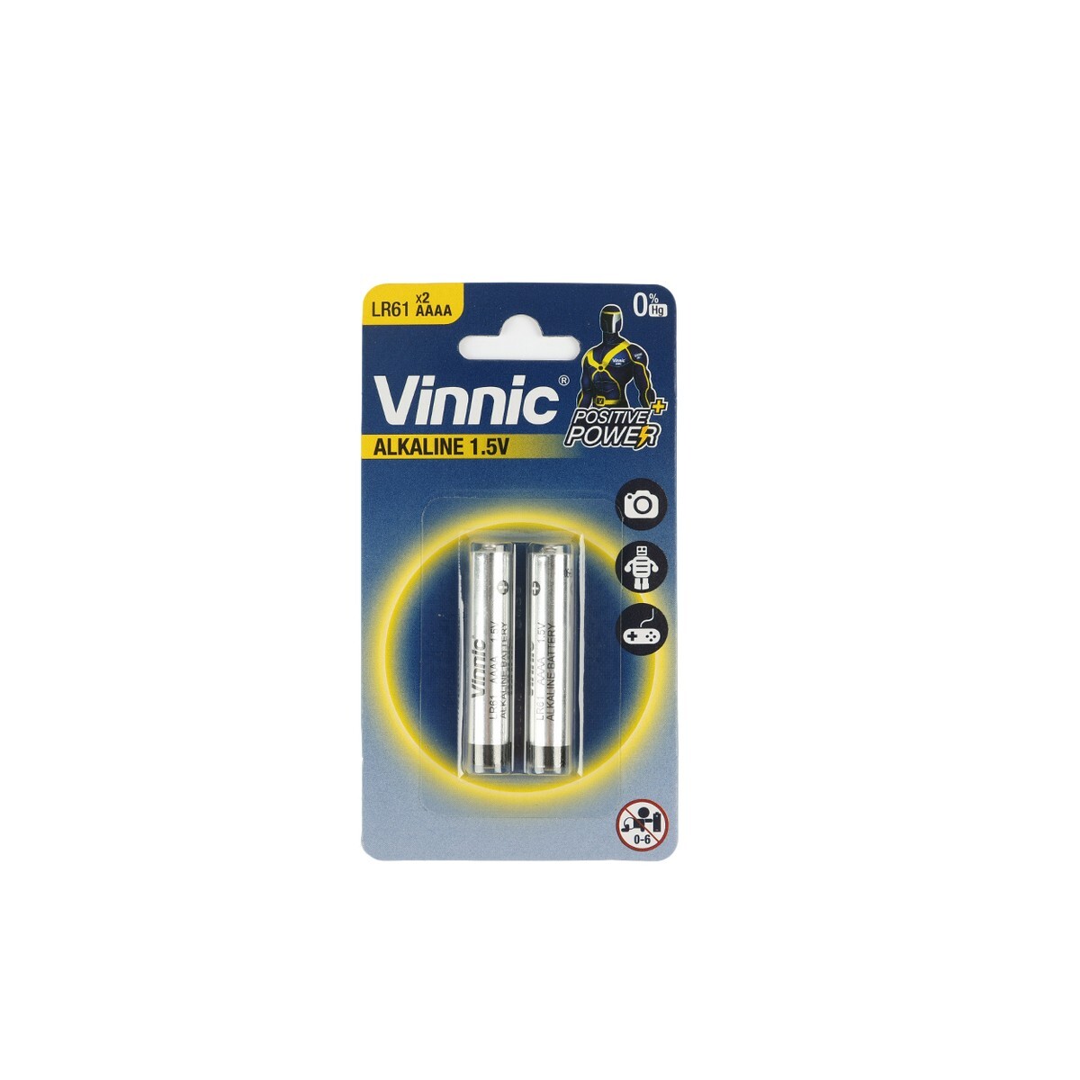 Pila AAAA alcalinas Vinnic pack X 2 