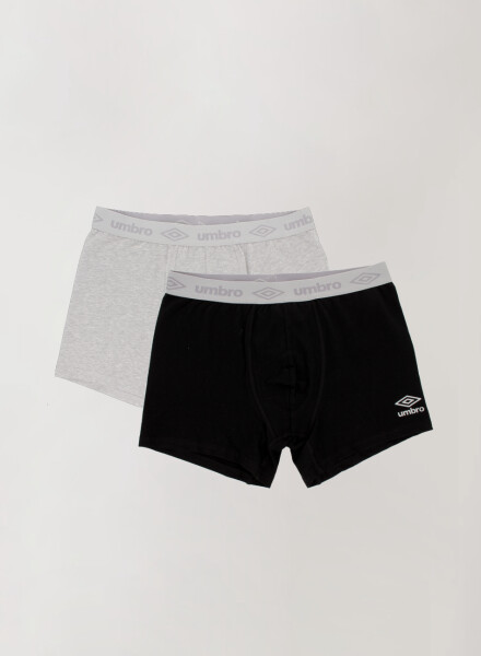 Pack x 2 boxer umbro algodón lycra Negro