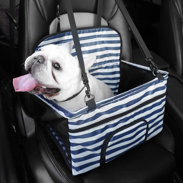 Bolso Transportador Auto Perro Gato Cubre Asiento Vehiculo Color Variante Ralla