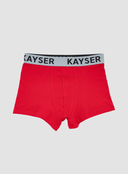 94.05 boxer juvenil algodon elasticado Rojo
