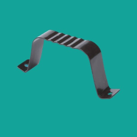 Abrazadera de caño de bajada Gris Oscuro