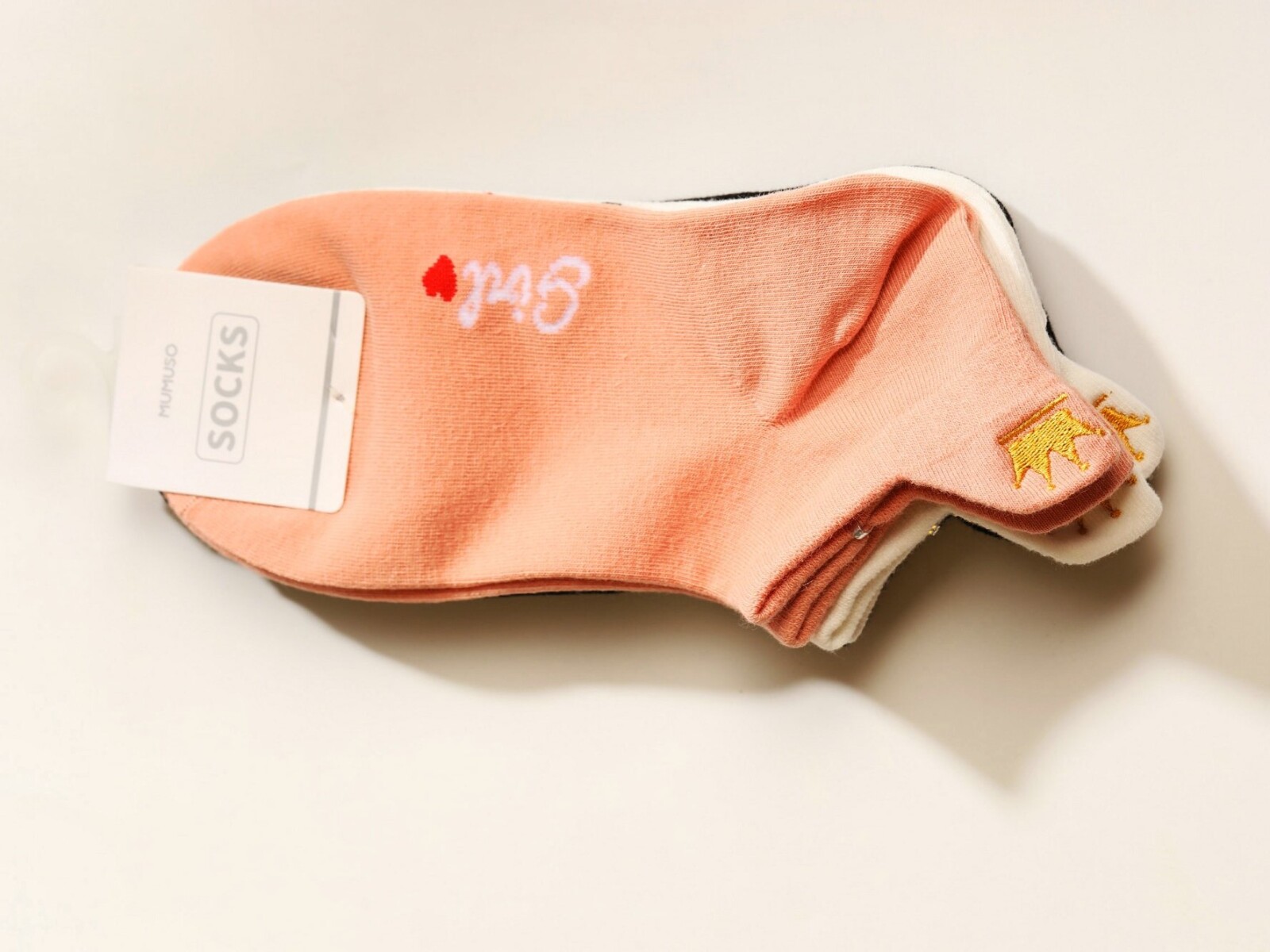 MEDIAS ANTIABRASIÓN DE CORTE BAJO (CORAÑA ROJA/3 PARES) 