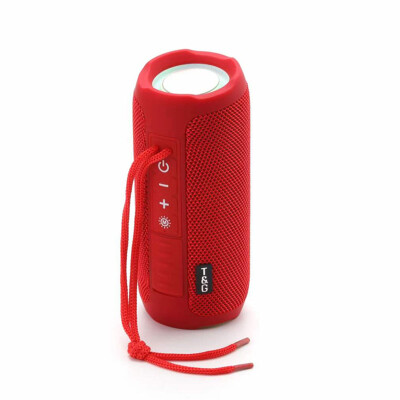 Parlante portátil bluetooth TG227 luz led lateral rojo Parlante portátil bluetooth TG227 luz led lateral rojo
