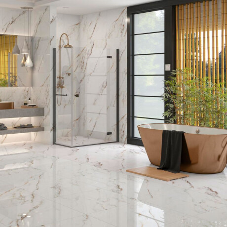 Ceramica Tipo Calacata Pulido 73X73Cm Piso GAMAS DE BLANCO