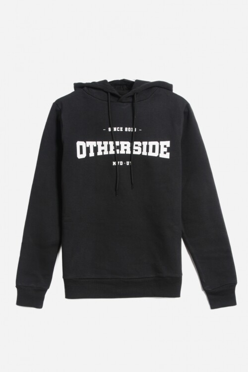 Hoodie estampado - UNISEX NEGRO