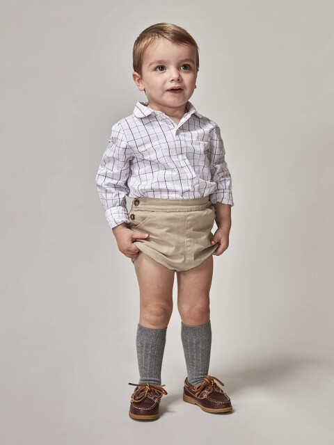 Camisa Body De Cuadros Petroleo Claro