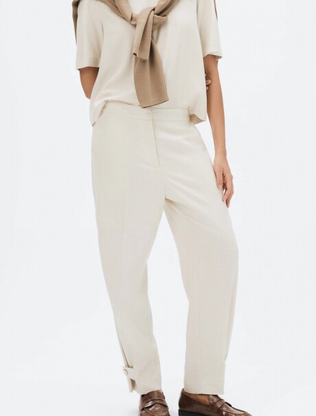 PANTALÓN DE LINHO BLANCO