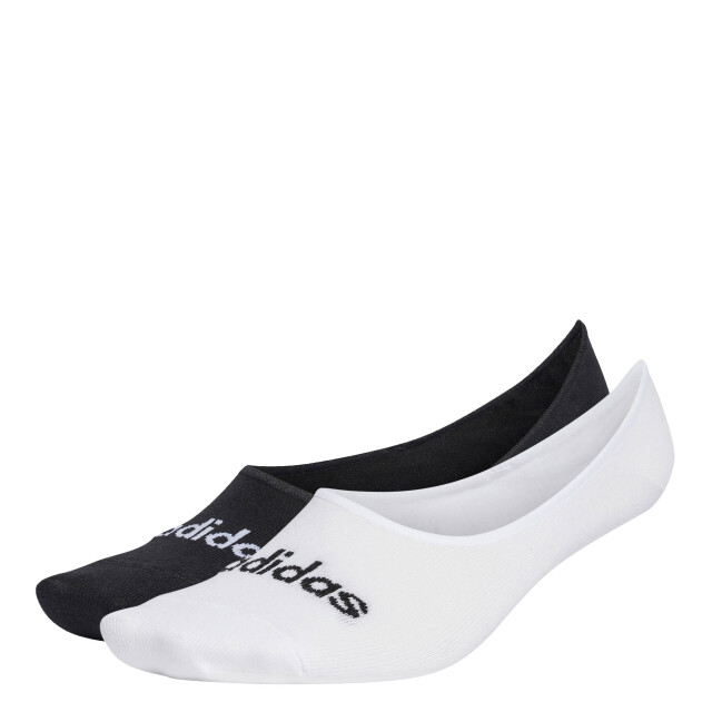 Medias Unisex Adidas x2 Linear Ballerina Negro - Blanco