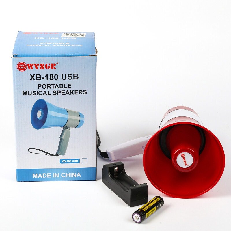 Megafono chico XB-180 a bateria USB SD Card Megafono chico XB-180 a bateria USB SD Card