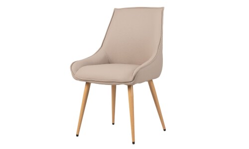 Silla BRUNA en PU Beige