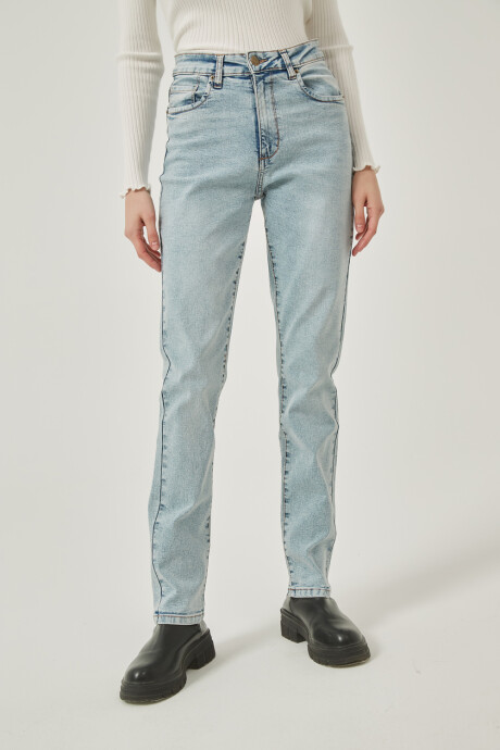 Pantalon Sabina Azul Grisaceo