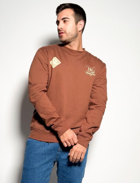 Buzo de algodon con estampas Davis Camel