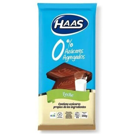 TABLETA CHOCOLATE HAAS CON LECHE 0 % AZUCAR 70 GR TABLETA CHOCOLATE HAAS CON LECHE 0 % AZUCAR 70 GR