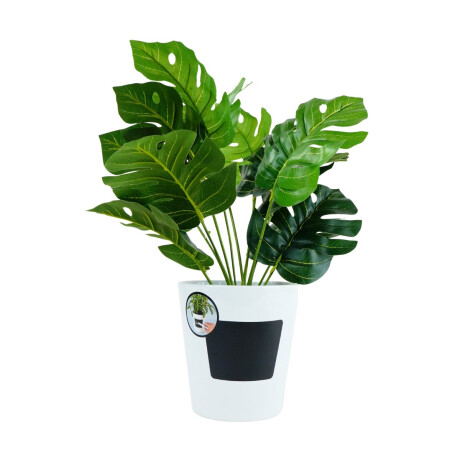 Maceta de ceramica con pizarra Maceta de ceramica con pizarra