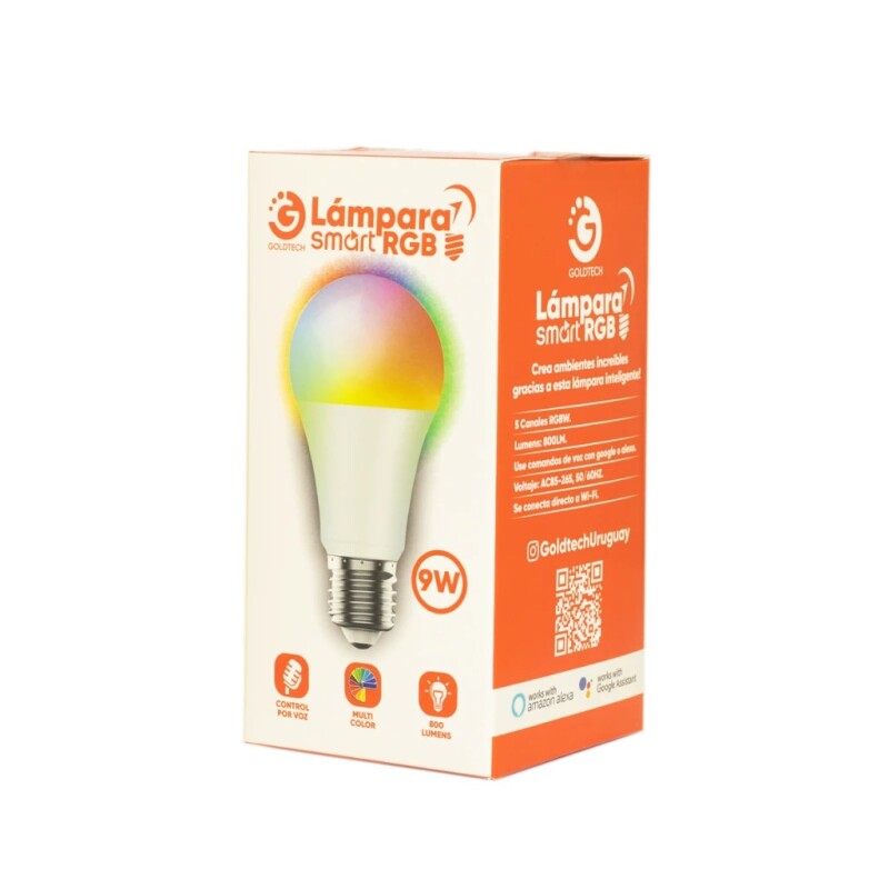 LAMPARA LED SMART RGB GOLDTECH LAMPARA LED SMART RGB GOLDTECH