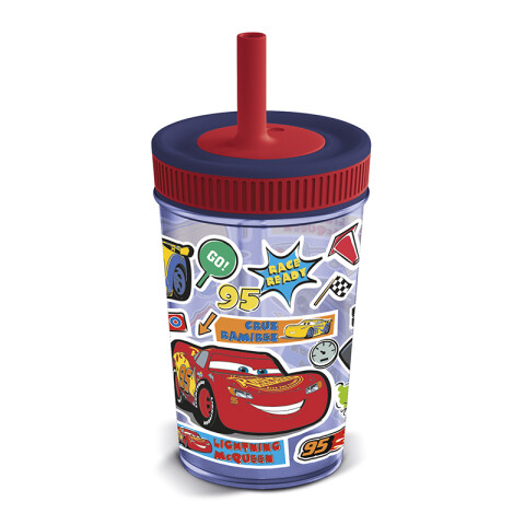 Vaso con Pajita Leak Proof Cars 420 ml U