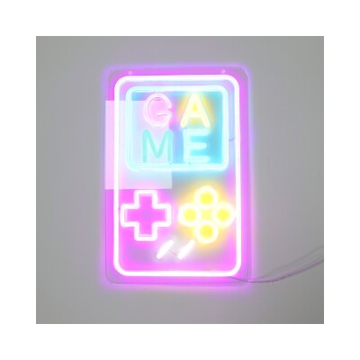 Cartel de neón diseño consola gamer 25x38cm USB Cartel de neón diseño consola gamer 25x38cm USB
