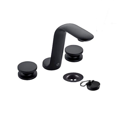 GRIFERIA LAVATORIO BIMANDO EN NEGRO MATE FV SERIE NUEVA 44 INCLUYE DESAGUE 000