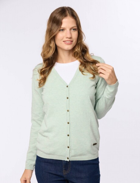 CARDIGAN CLÁSICO Verde