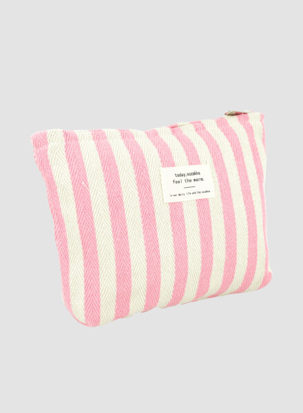 Pouch de playa rayas Rosado