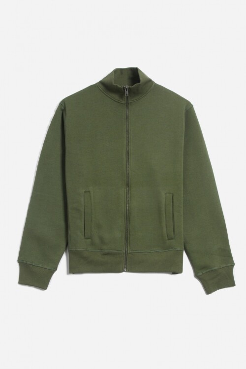 Campera liviana felpa - UNISEX VERDE OLIVA