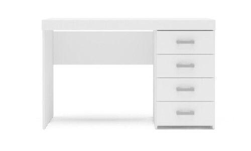 Escritorio Blanco con Cajones Escritorio Blanco con Cajones