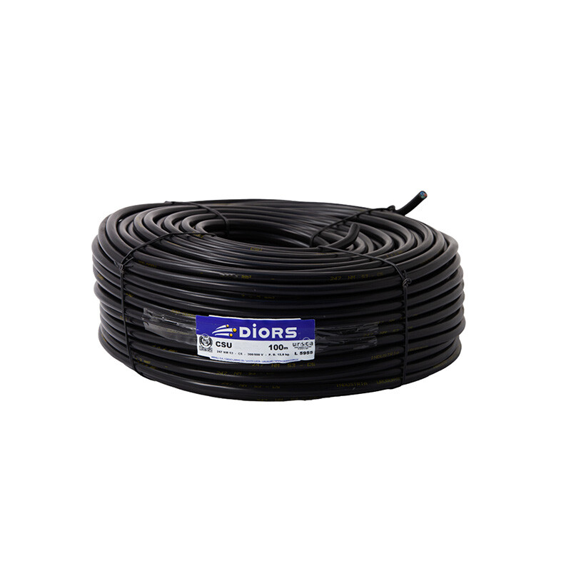 CABLE UNIFILAR BAJO GOMA CSU 4X4MM <br /> DIORS (ROLLO 100M) Cable Bajo Goma CSU 4x4 mm