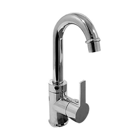 Griferia De Lavatorio Alto Solo Agua Fria Cromo 000