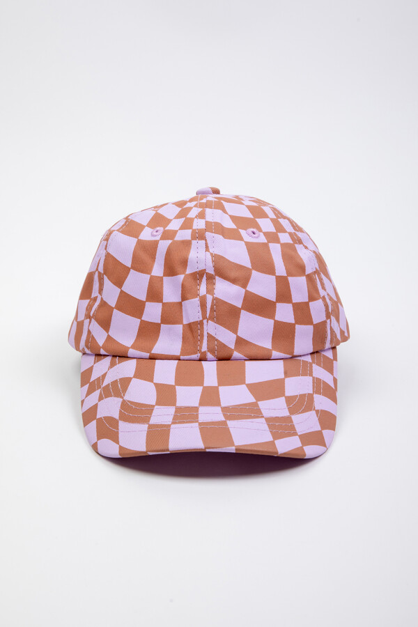 GORRO CHECKED Canela