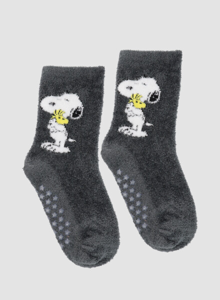 Medias individuales chenille infantil media caña con abs  snoopy Variante 26