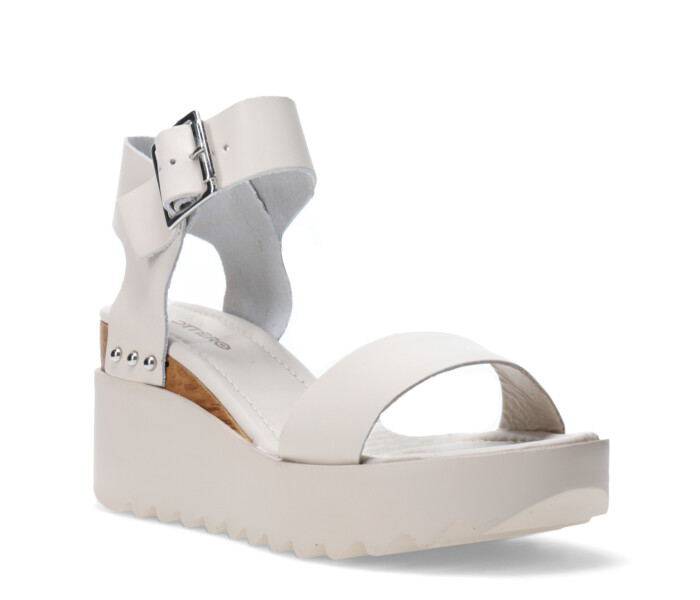 Sandalia de Mujer Bottero c/hebilla Blanco Hueso