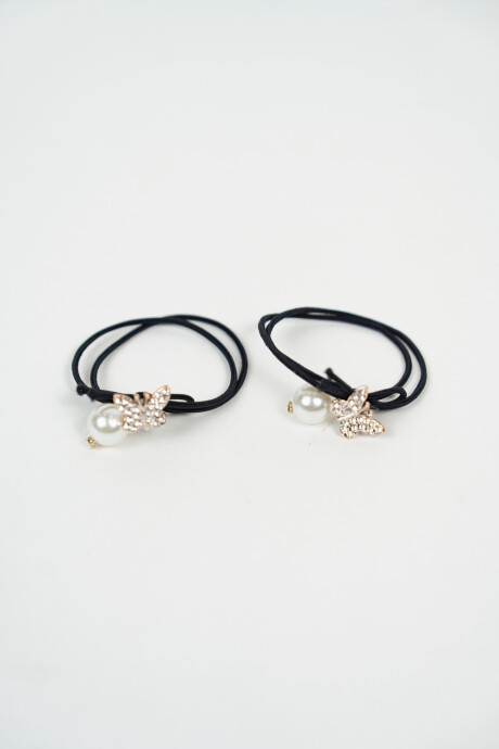 Gomita De Pelo Pepi Set 2 Un. Negro