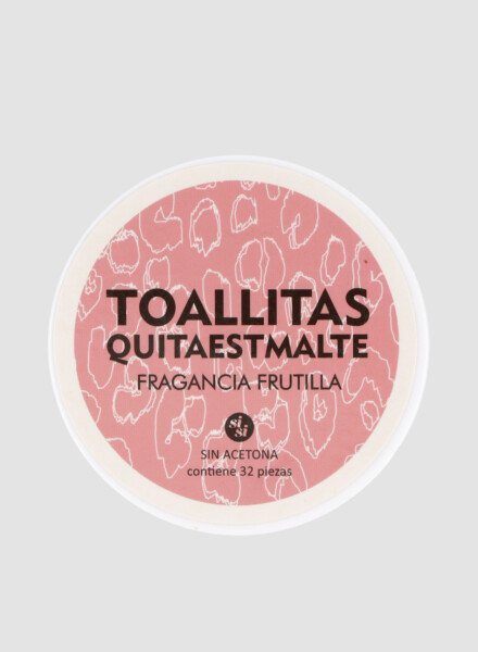 Toallitas quita esmalte Frutilla