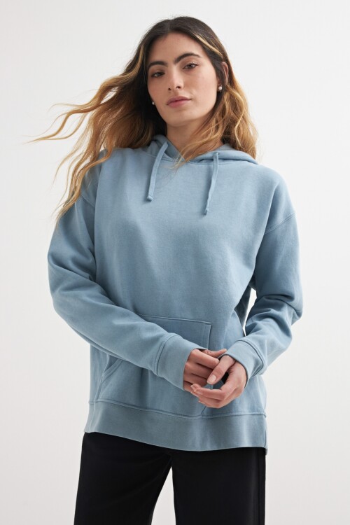 Hoodie con capucha CELESTE