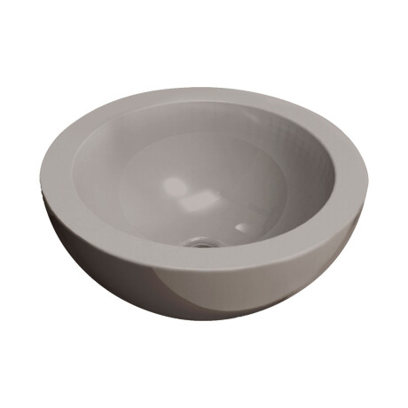 Bacha circular gris mate de apoyar 50 diá x 20 000