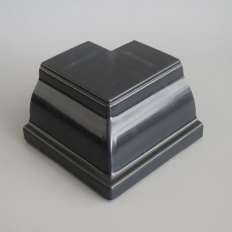 Esquinero exterior 90° para Canaletas Gris Oscuro